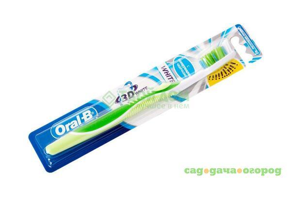 Фото Зубная щетка Oral-B 3D White 40 средняя White-Green (ORL-75073696)