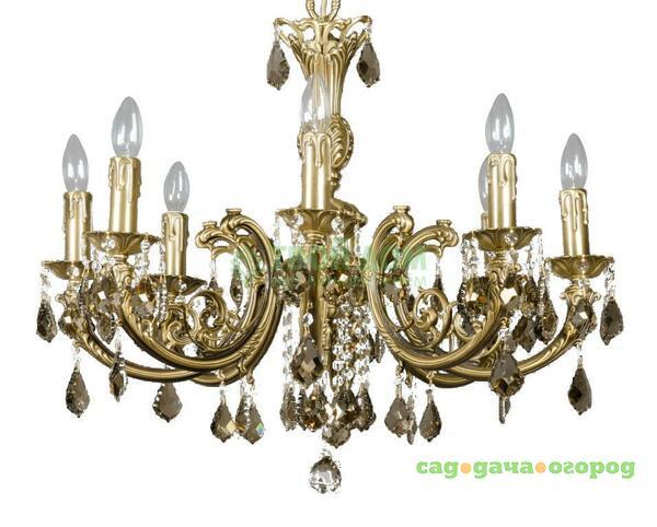 Фото Люстра подвесная Copen Lamp FE-PRY9092/8 Cuero Satin Brillo