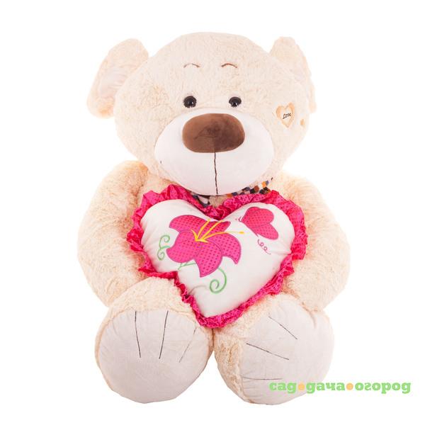 Фото Медведь в шарфе с сердцем 80 см Magic bear toys SAL5218-H в ассортименте