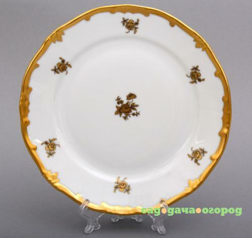Фото Набор тарелок WEIMAR, Роза золотая, 19 см, 6 предметов