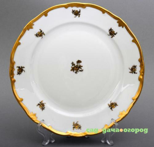 Фото Набор тарелок WEIMAR, Роза золотая, 24 см, 6 предметов