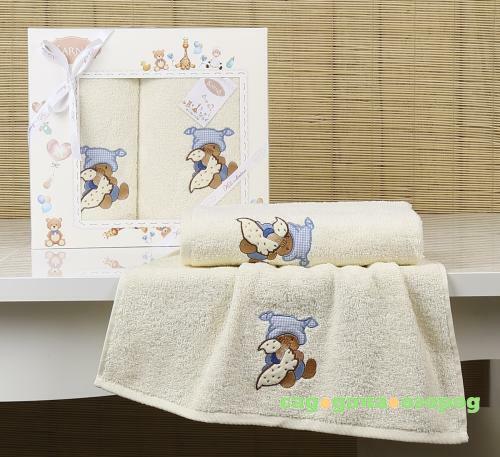 Фото Комплект полотенец "KARNA" детский BAMBINO-TEDDY 50x70-70х120 см