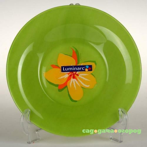 Фото Тарелка суповая Luminarc, Pop Flowers Green, 21,5 см