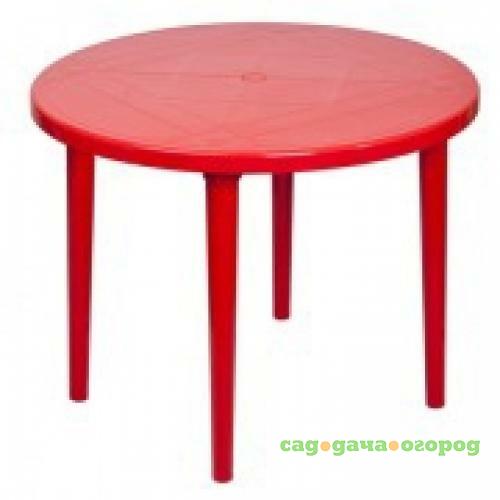 Фото Стол садовый Стандарт Пластик Групп, 90*71 см, красный