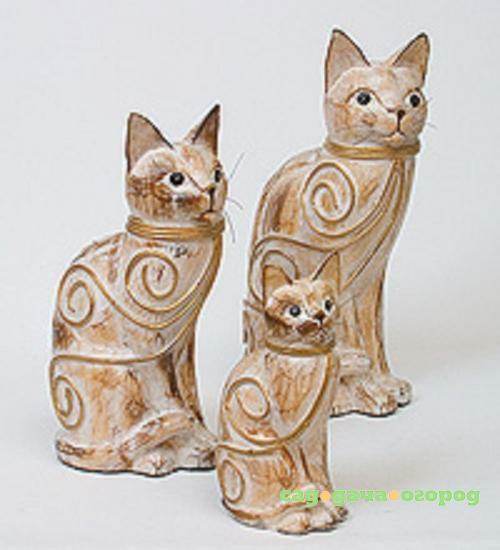 Фото Статуэтка Decor and Gift, Кошка, 3 шт