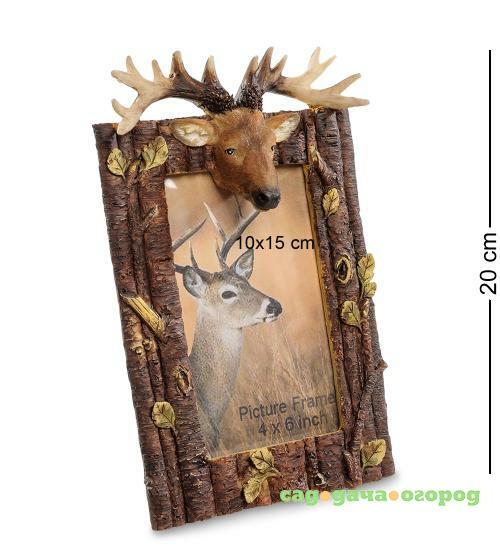 Фото Рамка для фотографий Trandariful MEGRIDUL, Олений рог, 10*15 см, коричневый