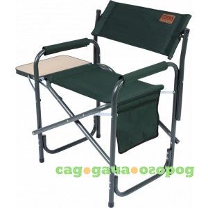 Фото Кресло с боковым откидным столиком camping world mister зеленое cl-011