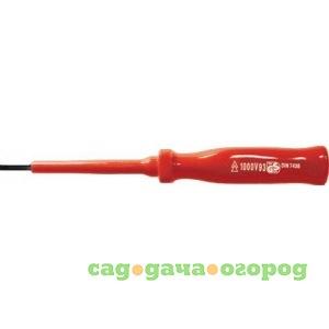 Фото Изолированная отвертка crv 1000v sl 5х125мм fit 55803