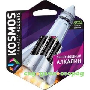 Фото Батарейки kosmos premium rockets lr03, 4 шт космос koslr03rockets4bl
