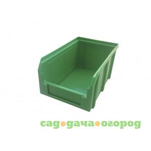 Фото Пластиковый зеленый ящик 234х149х121мм стелла v-2
