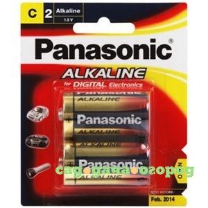 Фото Батарейки panasonic lr14 2шт c alkaline 1.5в 5410853039242