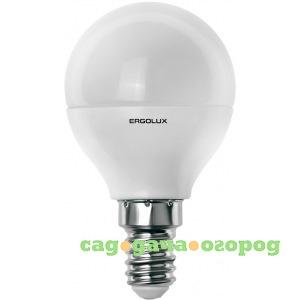 Фото Светодиодная лампа шар ergolux led-g45-7w-e14-4k 7вт e14 4500k 172-265в 12144