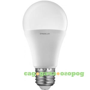 Фото Светодиодная лампа лон ergolux led-a60-12w-e27-3k 12вт e27 3000k 172-265в 12150