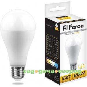 Фото Светодиодная лампа feron 25w 230v e27 2700k, lb-100 25790