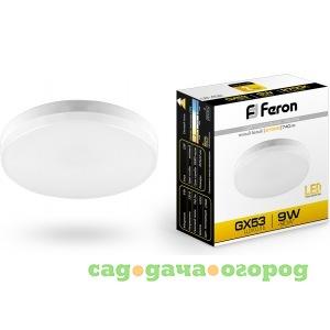 Фото Светодиодная лампа feron 9w 230v gx53 2700k, lb-452 25832