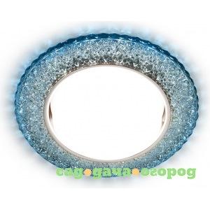 Фото Точечный светодиодный светильник ambrella light хром/прозрачный gx53+3w/led cold g298 cl/cld