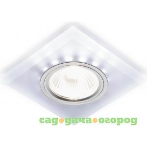 Фото Точечный светодиодный светильник ambrella light матовый/хром/mr16+3w/led white/ s215 w/ch/wh