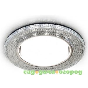 Фото Точечный светодиодный светильник ambrella light хром/прозрачный gx53+3w/led white/ g290 ch