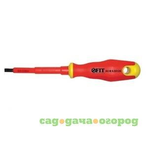 Фото Изолированная отвертка crv 1000v sl 3х75 мм fit 55896