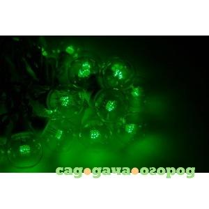 Фото Гирлянда neon-night led galaxy bulb string 10м, белый каучук, 30 ламп х 6 led зеленые 331-304