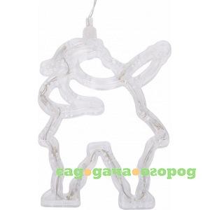 Фото Световая фигура neon-night санта клаус белый, на присоске с подвесом 501-018