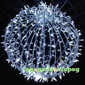 Фото Светодиодный шар neon-night 230v, диаметр 50 см, 200 светодиодов, эффект мерцания, цвет белый 501-613
