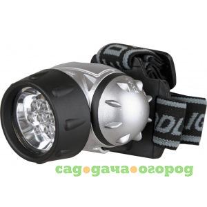 Фото Налобный фонарь ultraflash led 5351 (металлик, 7led, 3 реж, 3xr03, пласт, коробка) 10260