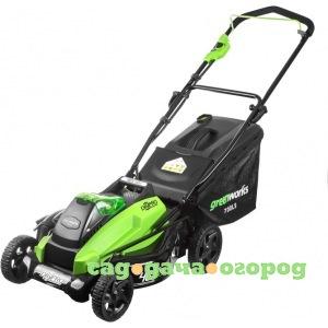 Фото Аккумуляторная газонокосилка greenworks gd40lm45k3 40v 2500407ue