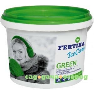Фото Противогололедный реагент fertika icecare green, 5 кг f002563