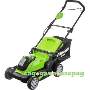 Фото Аккумуляторная газонокосилка greenworks g40lm41k6 40v 2504707uf