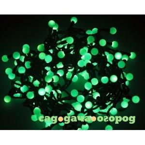 Фото Гирлянда neon-night мультишарики диаметр 17.5 мм, 20м, 200 led зеленые, черный пвх 303-504