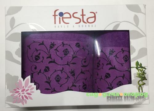 Фото Набор полотенец fiesta, Classik-Б, 2 предмета, фиолетовый