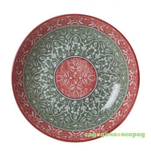 Фото Тарелка суповая Fioretta, Oriental Red, 20 см
