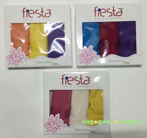 Фото Набор полотенец fiesta, COTTON, 30*50 см, 3 предмета