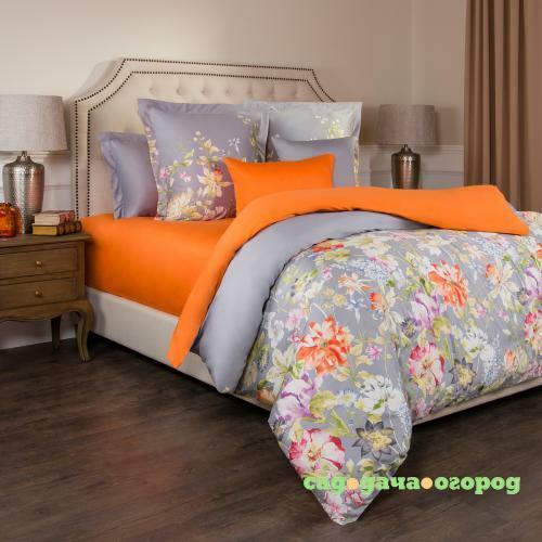 Фото Комплект постельного белья полутороспальный SANTALINO, ПАСТОРАЛЬ, оранжевый