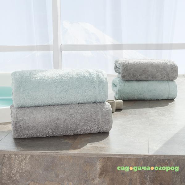 Фото Набор полотенец BB Towels Цвет: White Blue & Warm Grey (100х160 см - 2 шт,70х150 см - 2 шт)