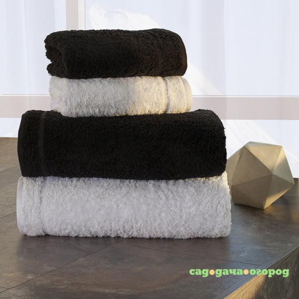 Фото Набор полотенец BB Towels Цвет: Charcoal Black & Clear White (100х160 см - 2 шт,70х150 см - 2 шт)