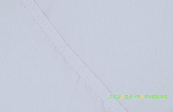 Фото Простыня на резинке Поплин - Комфорт Цвет: Голубой (140х200)