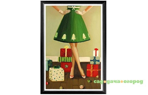Фото Арт-постер «Рождественское платье»