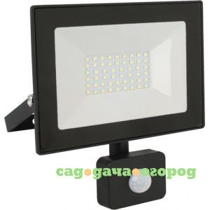 Фото Прожектор ultraflash lfl-2002s c02 черный led  с датчиком 230в, 6500к 13329