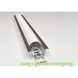 Фото Алюминиевый прямой встраиваемый профиль apeyron, анодированный, серебро, 2 м, 3010 08-02