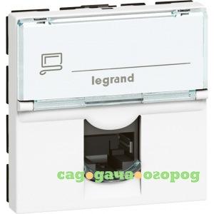 Фото Механизм розетки legrand 1-м сп mosaic new 2-модульный rj45 5e ftp leg 78681/76555 124976