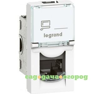 Фото Механизм компьютерной розетки legrand 1-м сп mosaic new 1-модульный rj45 6e utp leg 076561 132619