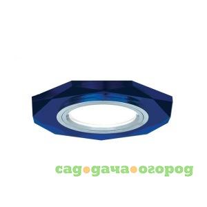 Фото Точечный светильник gauss backlight синий/хром gu5.3 led подсветка 4100k bl055