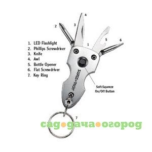 Фото Карманный мультиинструмент swiss+tech key ring multi-tool 7-in-1 st60300