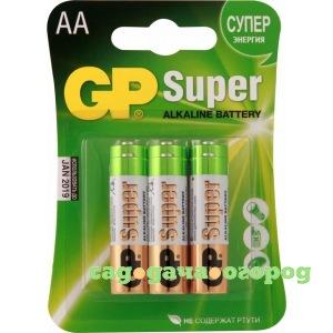 Фото Алкалиновые батарейки gp аa 6 шт. super alkaline 15а 15a-cr6 72/720