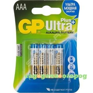 Фото Алкалиновые батарейки gp aаa 4 шт ultra plus alkaline 24а 24aup-2cr4