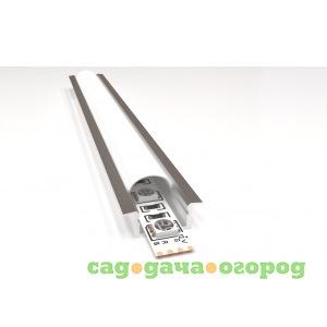 Фото Алюминиевый прямой встраиваемый профиль apeyron для светодиодной ленты 08-06