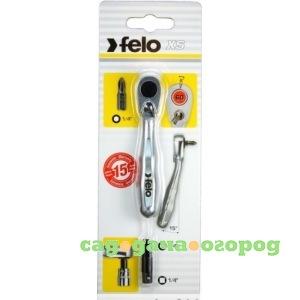 Фото Трещотка 60 зубьев 1/4" felo 05763501