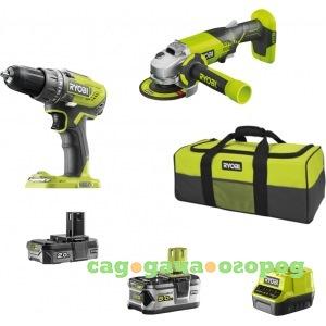 Фото Набор инструментов ryobi r18ddag-252s 5133003819